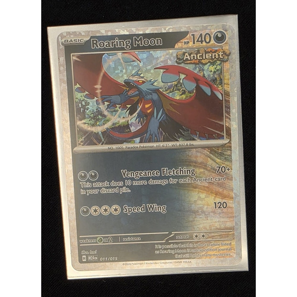 Pokemon Roaring Moon Ancient Rare Card 140 HP‎ M24 EN 011/015 TCG